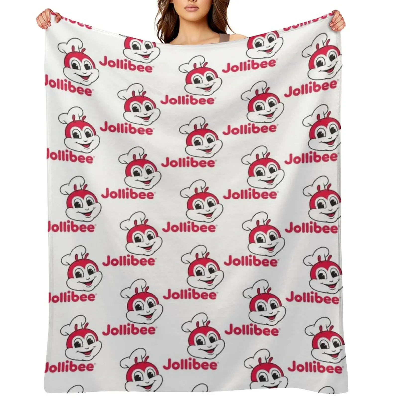 

Jollibee Throw Blanket Cute Bed Fashionable Vintage For Sofa Thin Blankets