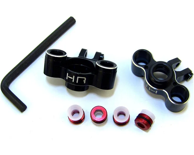 Hot Racing Alum. Front/Rear Axle Carriers Black TRA7034 for 1/16 Traxxas E-Revo/Slash 4X4/Summit/Rally/Ford Fiesta/Graver