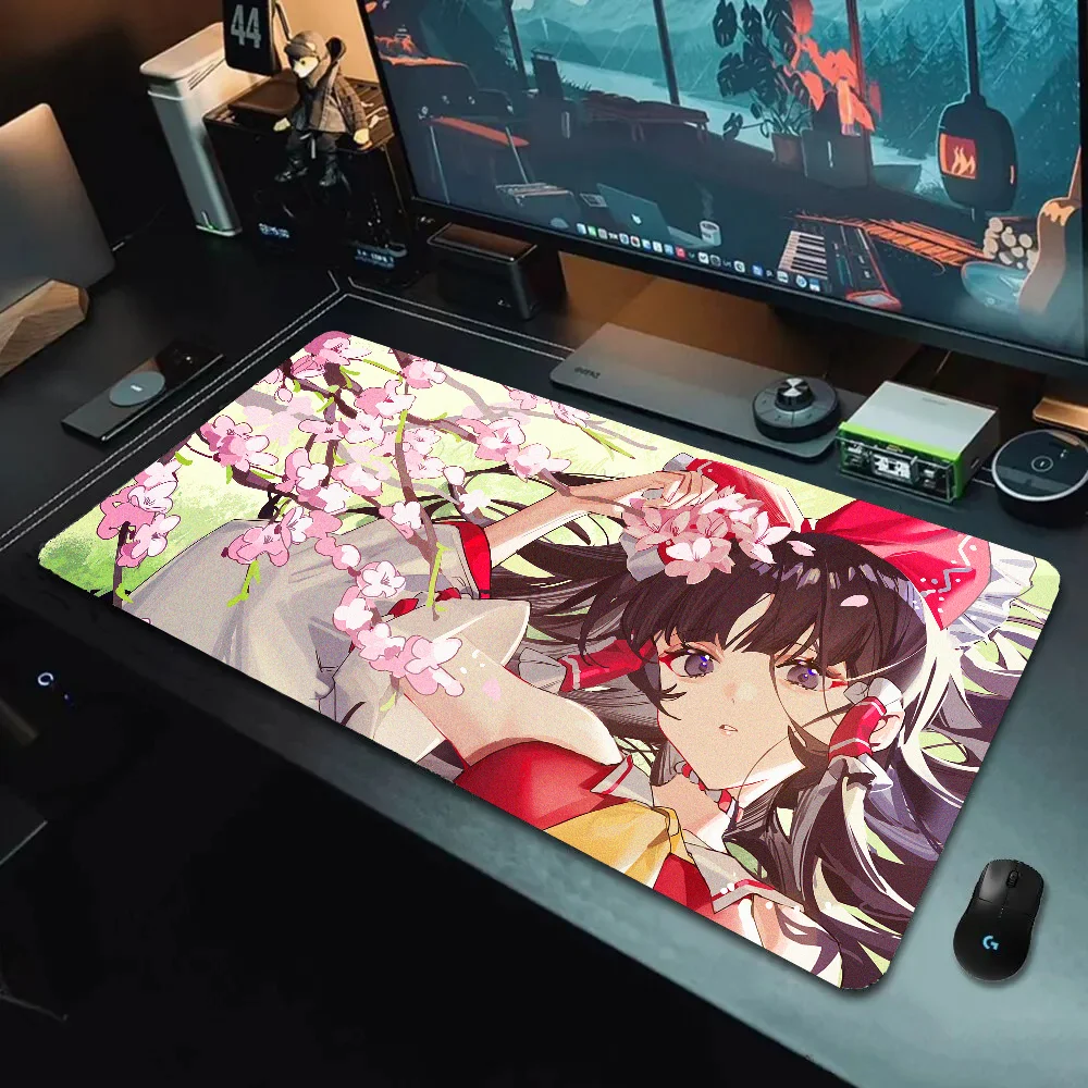 Gamer Mousepad Touhou Project Hakurei Reimu Japanese Witch Mouse Pad Pc Computer Fun Table Deskmat Office Gaming Mouse Mat