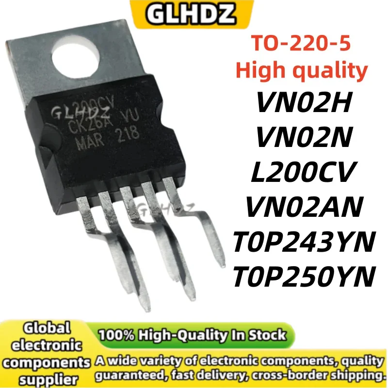NEW Original 10UNITS VN02H VN02N L200CV VN02AN T0P243YN T0P250YN TO-220-5 in stock