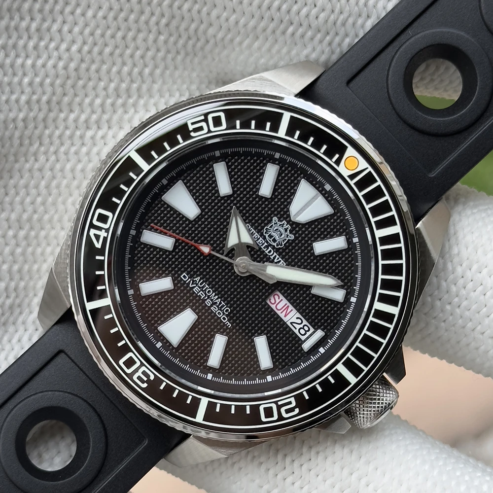 

STEELDIVE SD1961 Новые автоматические часы 20 бар водонепроницаемые мужские механические наручные часы из нержавеющей стали спортивные часы для дайвинга для мужчин
