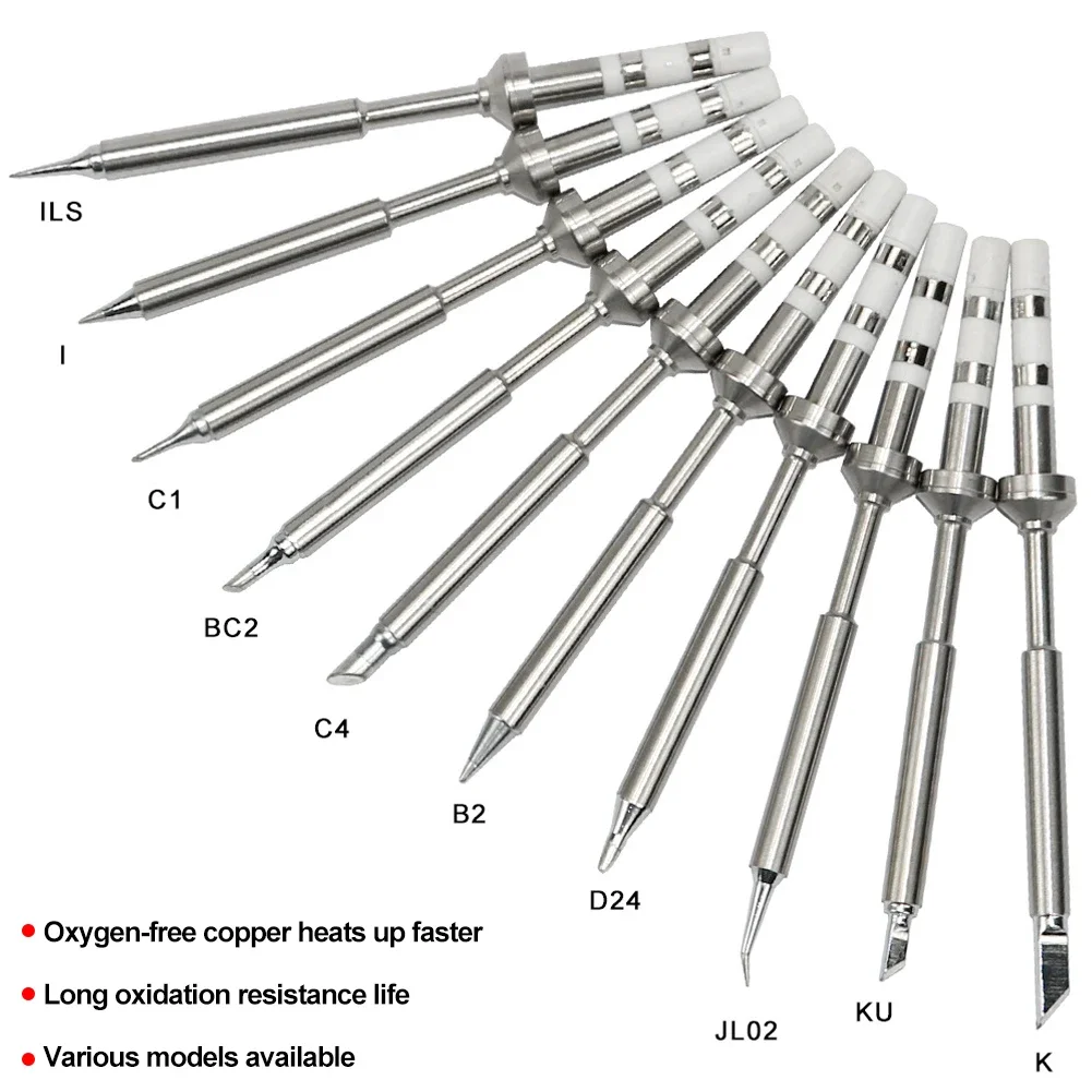 TS100 TS101 Soldering Iron Tips Replacement Various Models of Pinecil Electric Soldering Iron Tip TS Series BC2 ILS C4 KU K B2 I