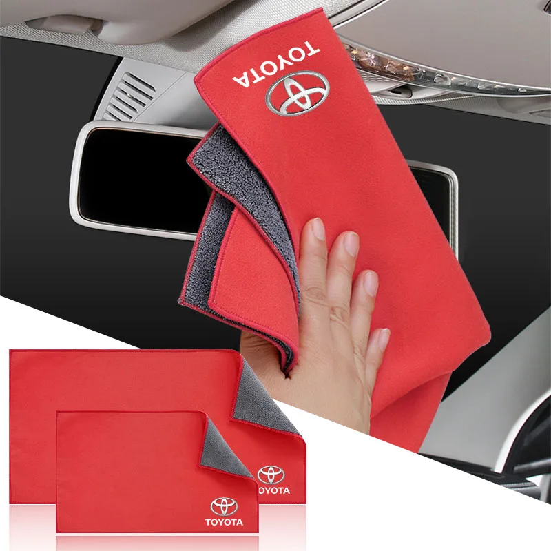 

Полотенце из микрофибры для мытья автомобиля, сушилка для чистки автомобиля, ткань для ухода за автомобилем, детализация для Toyota Chr Verso Prius Hiace Corolla Fortuner