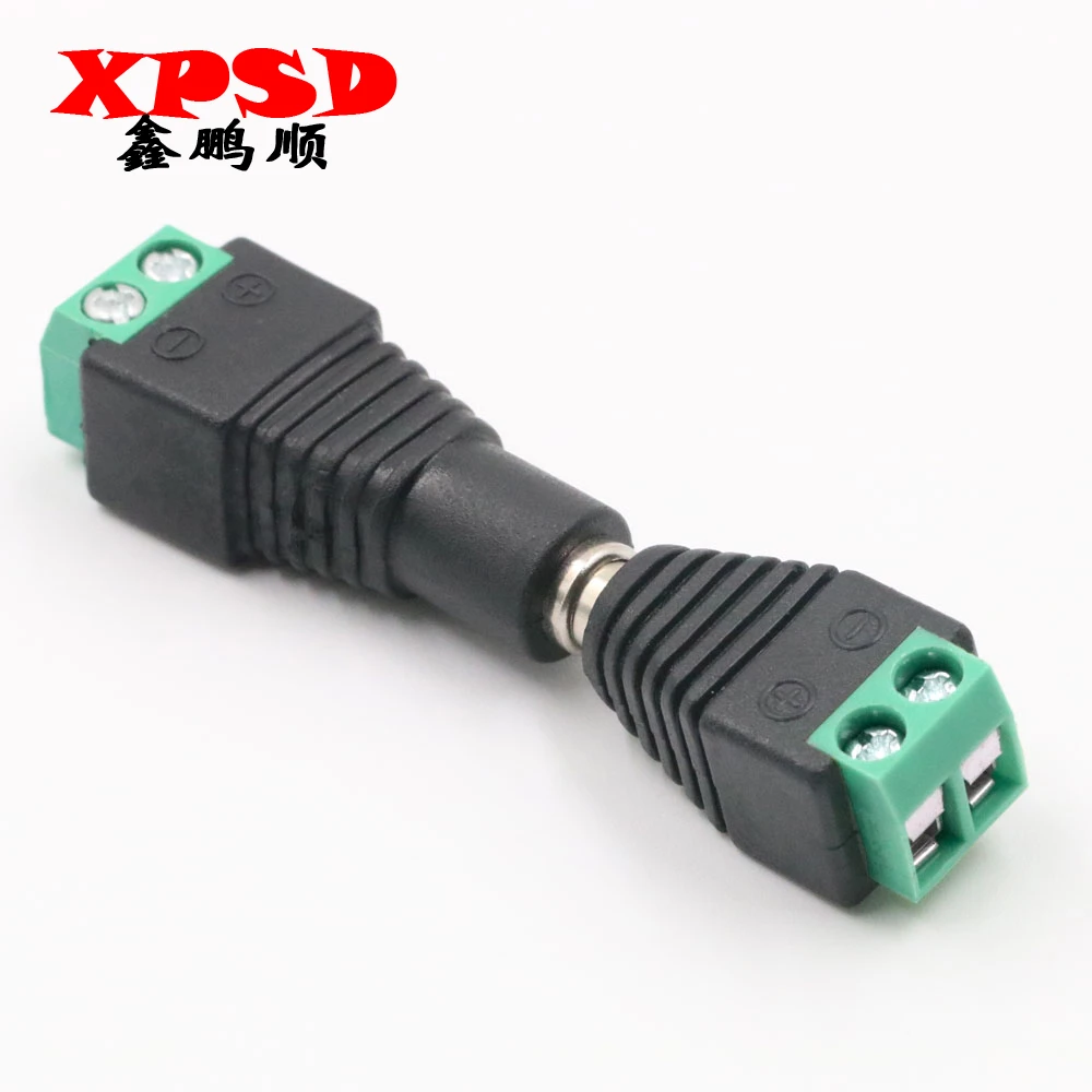 Male Female DC Connector 5.5mm*2.1mm Power Jack Adapter Plug For LED Strip Light CCTV Router Camera Home Applicance