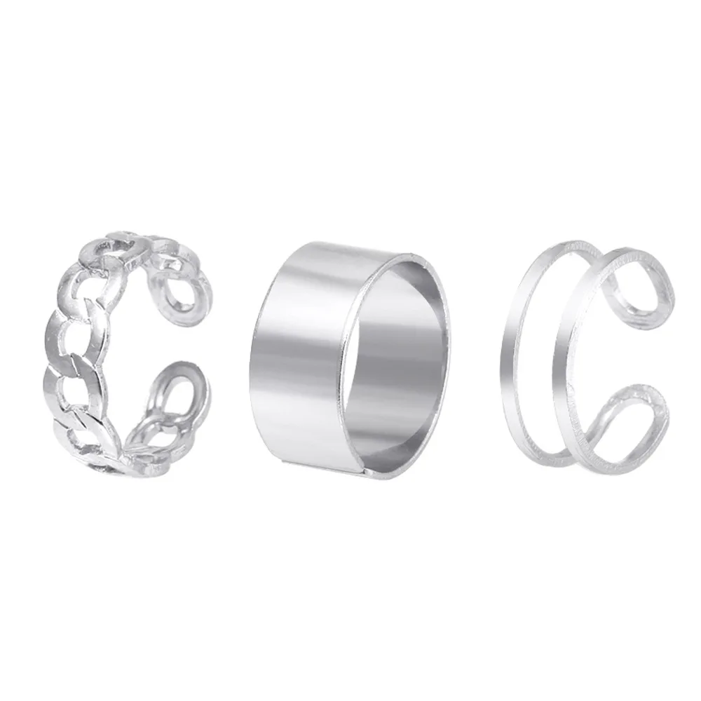 Hip Hop Cross Ring On Finger Chain Adjustable Jewelry Anneaux for Men Women Gothic Anillos Aesthetic Anel Trend Accessories Gift image 6