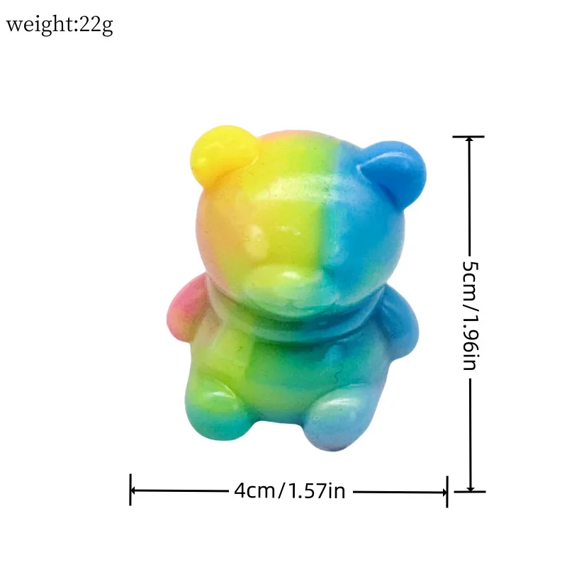 Brinquedo sensorial bonito colorido gradiente ovelha lua coelho peixinho squeeze brinquedo tpr silicone pitada descompressão brinquedo crianças presentes