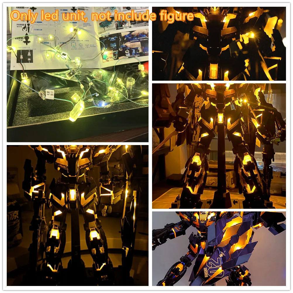 Unidade LED de limite KOSMOS cor amarela extremamente brilhante para PG 1/60 RX-0 Unicorn 02 Banshee modelo DK024