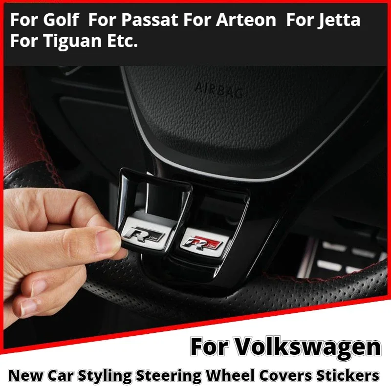 

Стайлинг автомобиля чехлы на руль наклейки новые для Volkswagen Passat Golf Tiguan T-ROC Jetta Arteon Lavida Lamando Magotan VW