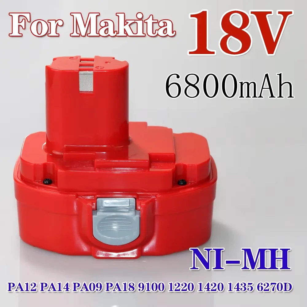 

18V 6.8AH NI-MH Battery For Makita Cordless Electric Drills 1822 1823 1833 1834 1835 1835F 192827-3 192829-9 spare battery