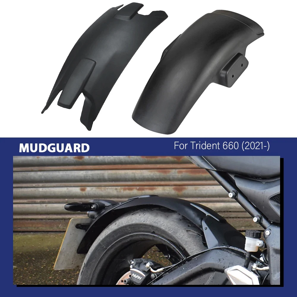 

For Trident 660 2021 2022 2023 2024- Front / Rear Wheel Fender Motorcycle Accessories Splash Guard Wheel Mudguard