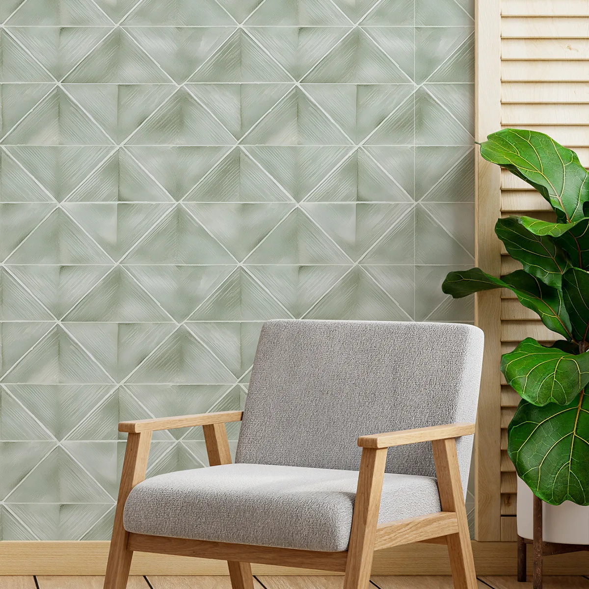 

Самоклеящиеся обои с геометрической сеткой для спальни, светло-зеленые украшения для дома, стен, водонепроницаемые наклейки для ванной комнаты