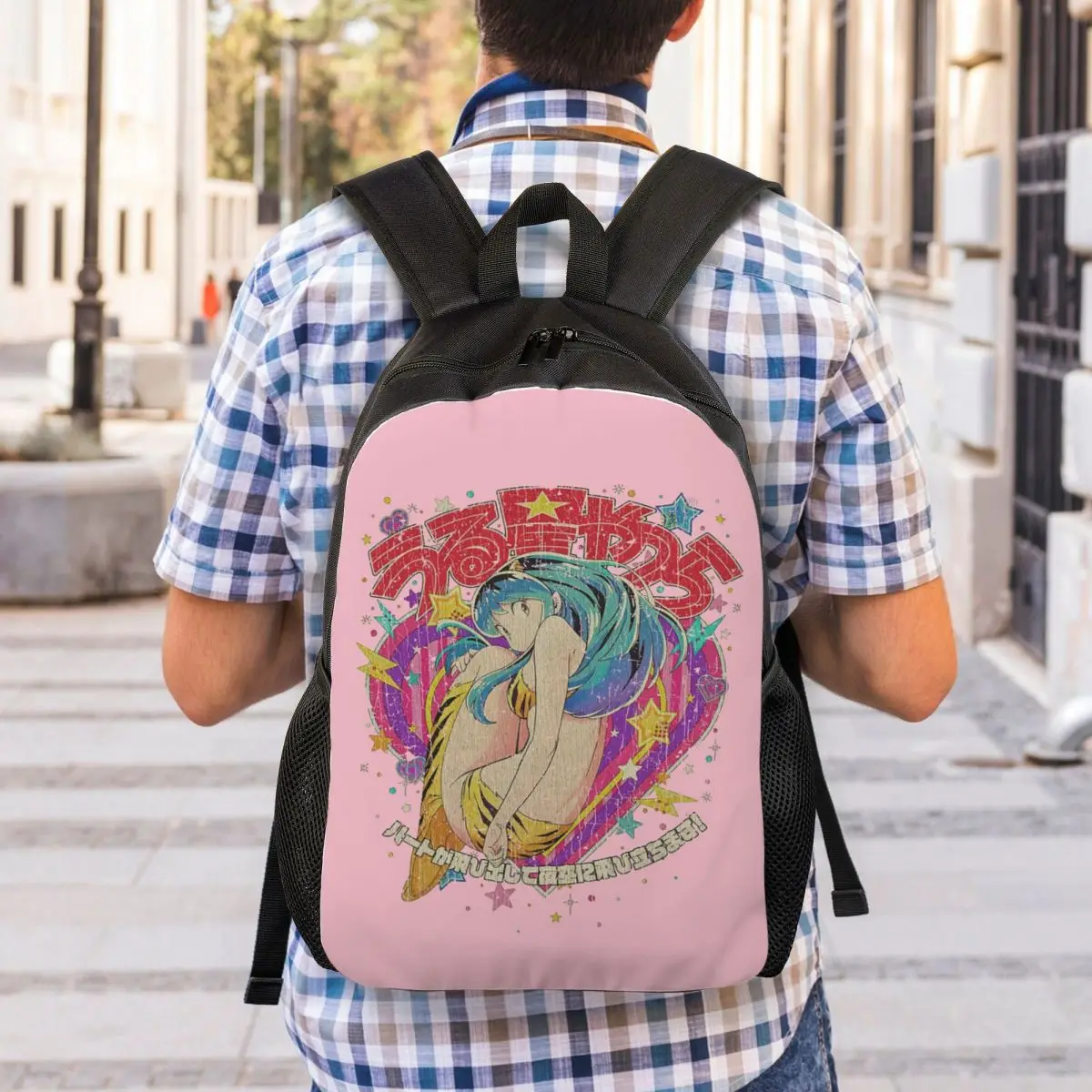Flying Lamu Anime Urusei Yatsura Backpack Student Boys Girls BookBag School Bag Laptop Shoulder Bags