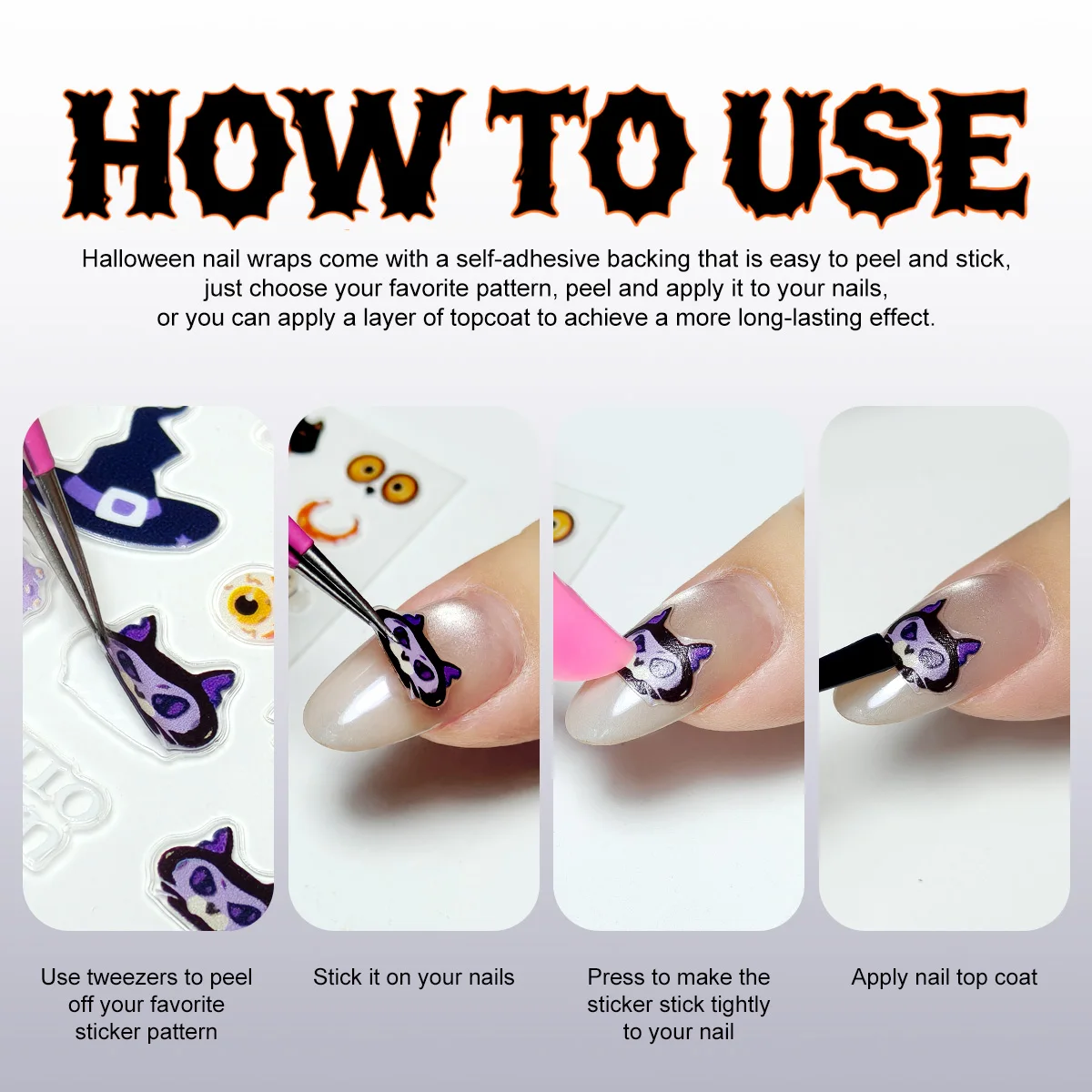 LIMEGIRL Halloween Zestaw żelowych lakierów do paznokci z top coatem i baza pod lakier do paznokci DIY Design Gel Manicure Salon & Home Halloween Gift