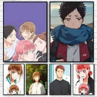 1PC Hina Chono - Ao No Hako - Blue Box - Anime Icon Poster Self-adhesive Art Waterproof Paper Sticker Coffee House Bar Room