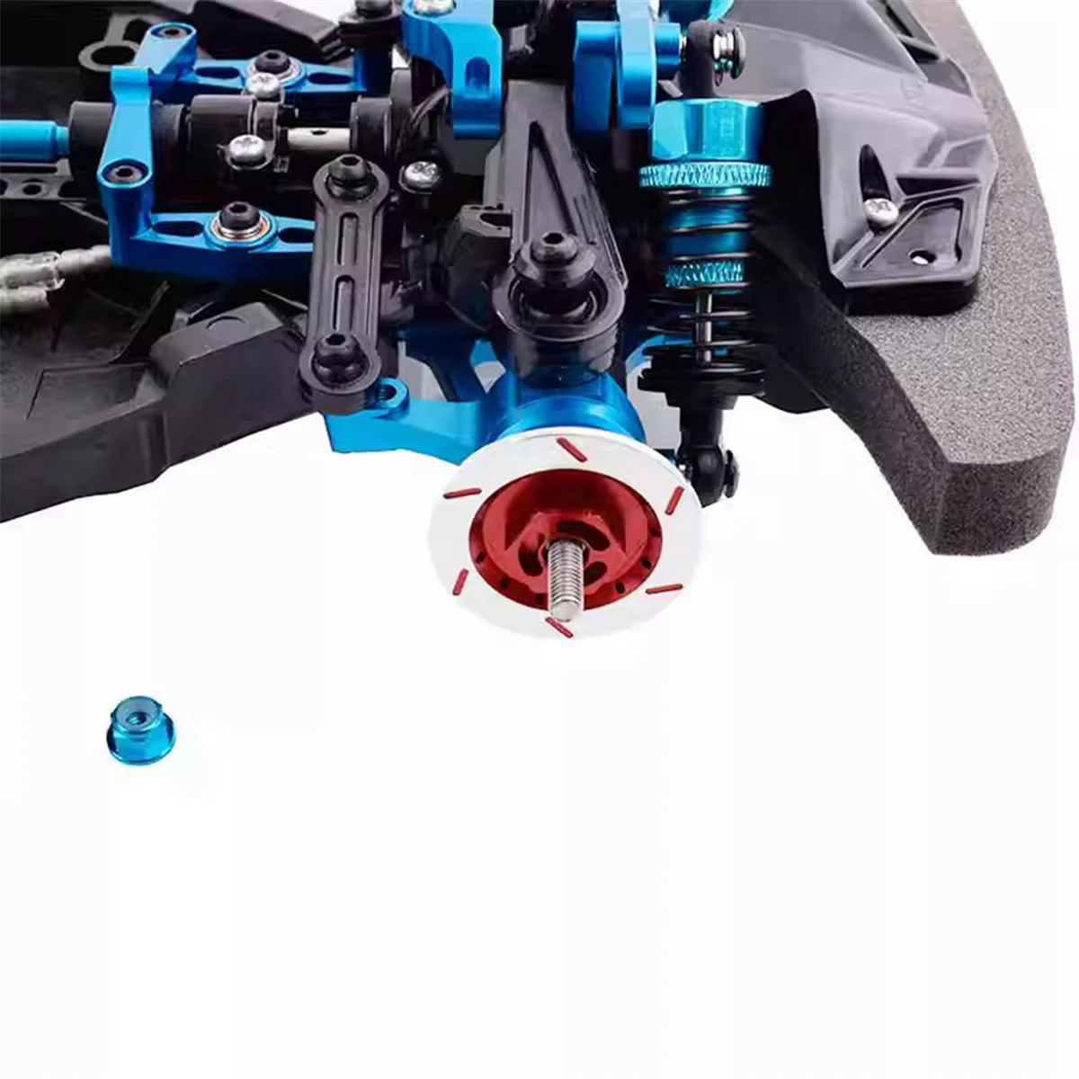 Para Tamiya TT01 TT02 amortiguador hidráulico de Metal amortiguador CNC Control remoto coche