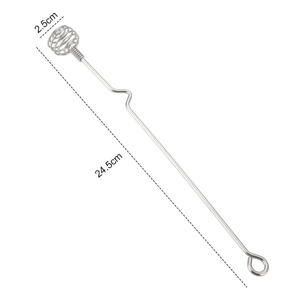 

3Pcs Stainless Steel Honey Stirring Rod Spiral Design Stirrer for Honey Juice Syrup Egg Mixing Kitchen Accessory