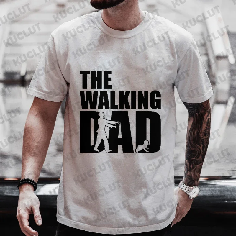 Stylish Men\'s T Shirts The Walking Dad Printed Tshirt Hip Hop Blouse Men\'s Sportswear T Shirt Men Harajuku Tops Short Sleeve Tee