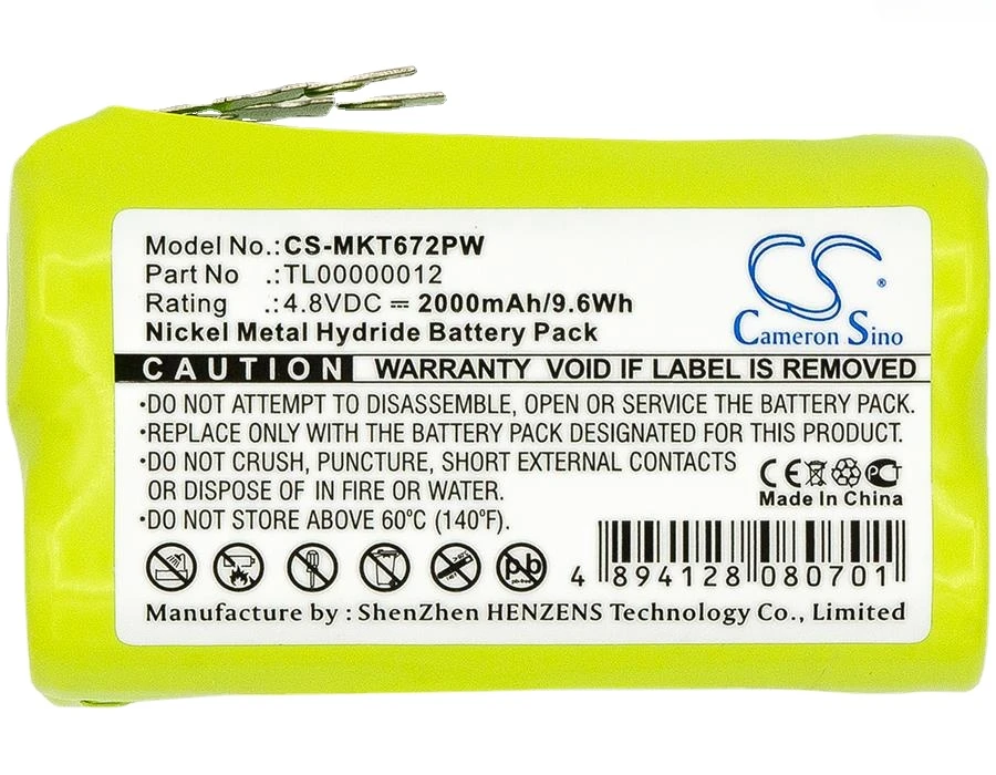 

Аккумулятор Cameron Sino TL00000012 для электроинструментов Makita 6722DW, 6723DW, 6722D, 2000 мАч