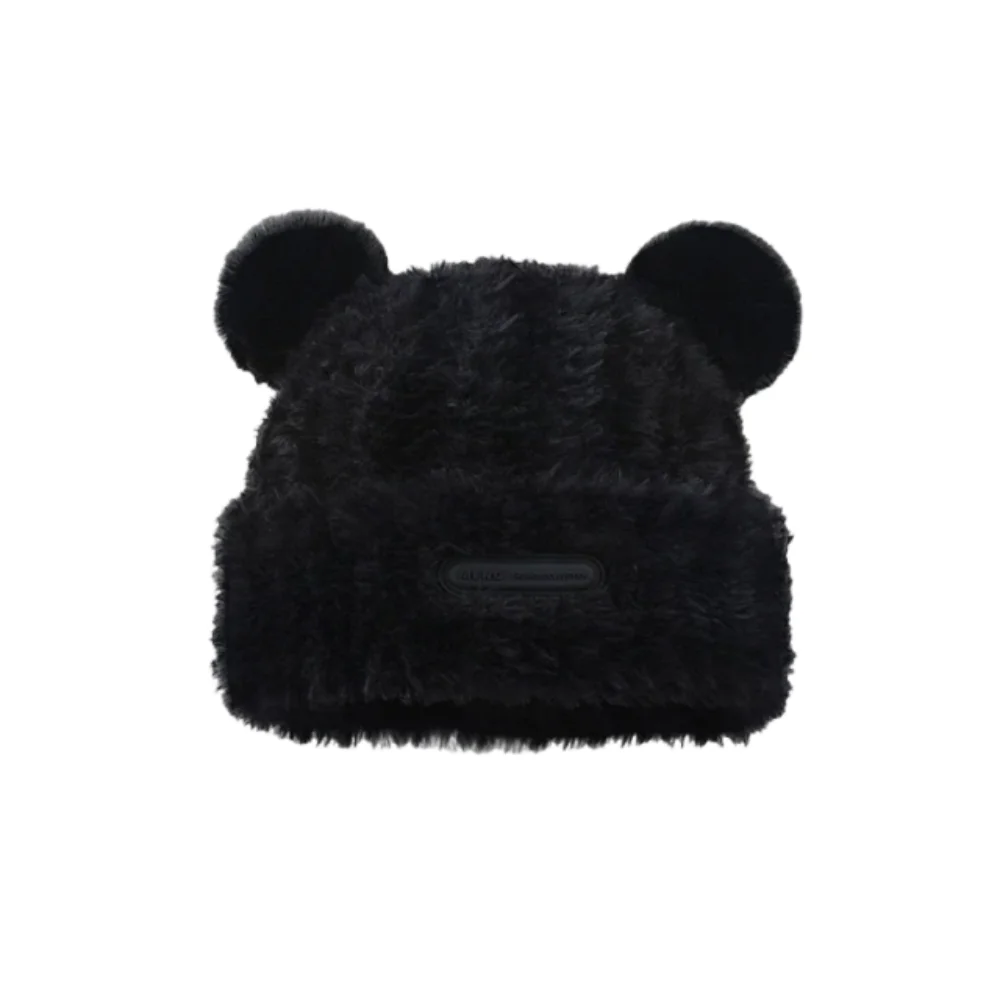 AliExpress NONE Ski Caps Korean Style Bear Hat Windproof Thickened Fluffy Beanie Hat Headgear Soft Ear Protector Hat Cycling Riding