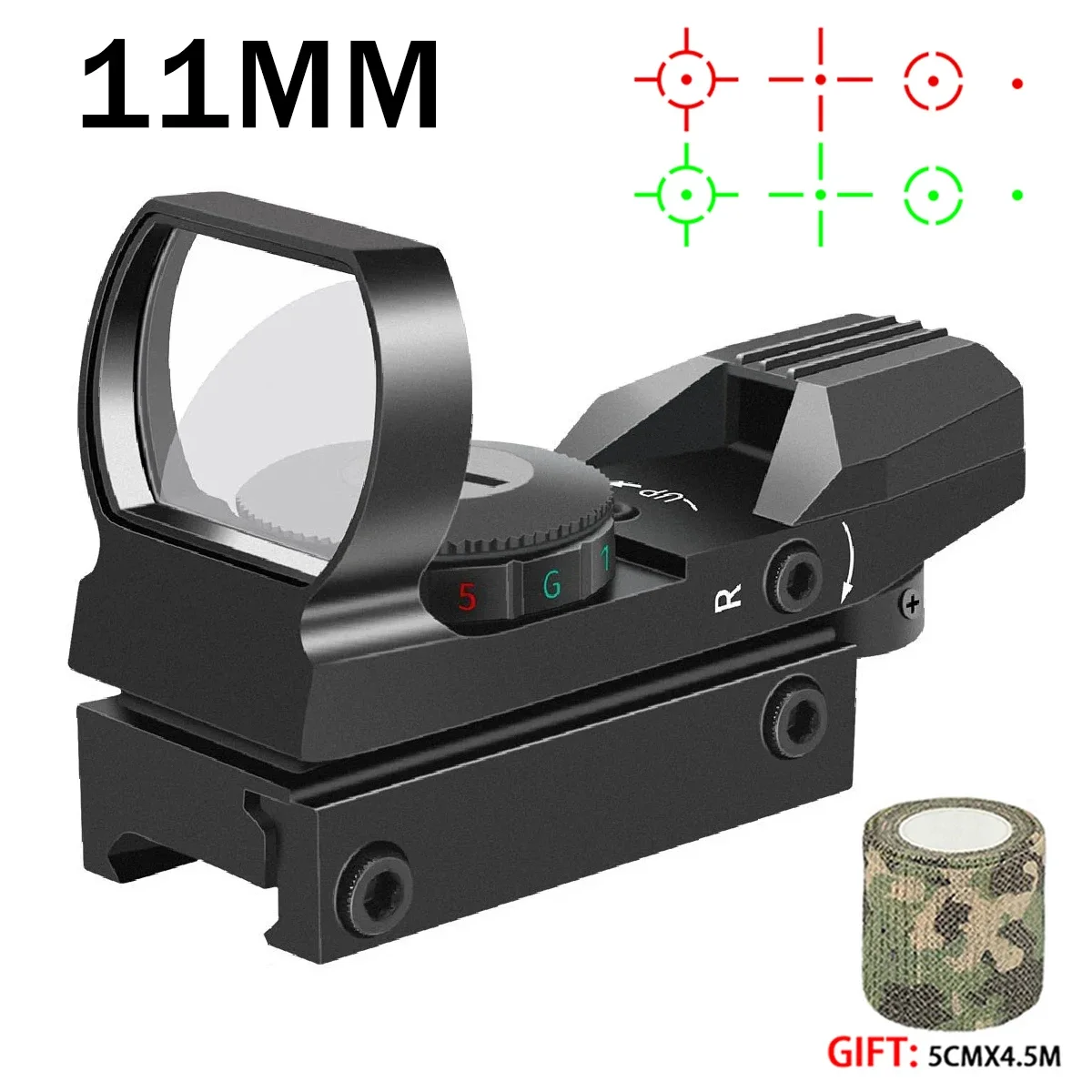 Hot Sales Serie HD101AJ HD103 1X40 Red Dot Sight Jacht Optics Sight Holografische Airsoft Sight 4 Richtkruis Reflex collimator