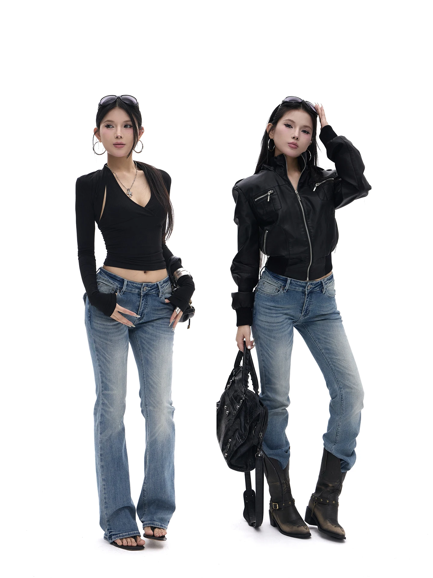 

Винтажные джинсы с низкой посадкой, облегающие, с принтом в виде лап, из хлопковой ткани, на молнии, средней эластичности, женские