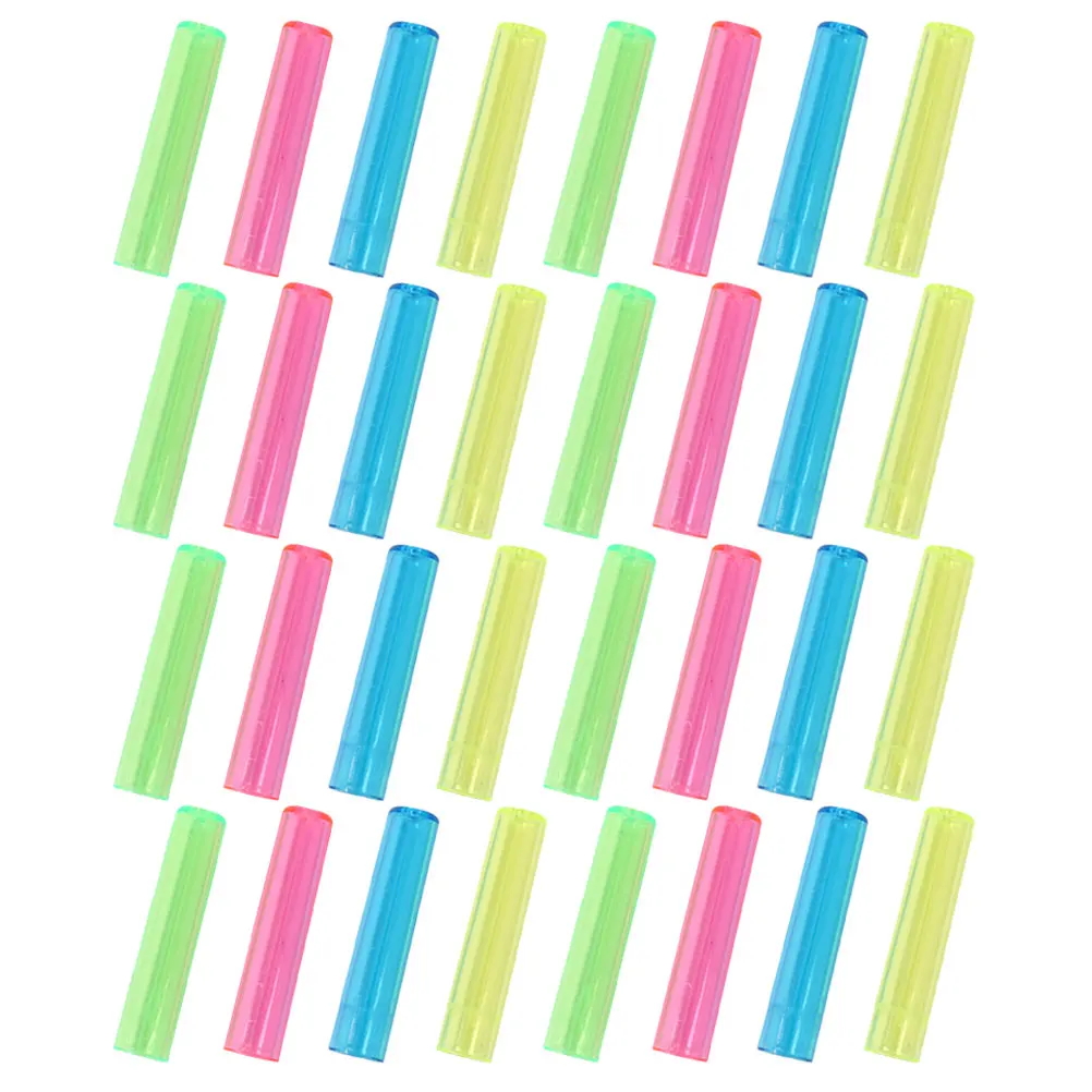 

50pcs Pencil Protector Caps Clear Plastic Tip Cover Safety Anti Injury School Office Supplies Student Stationery Eraser