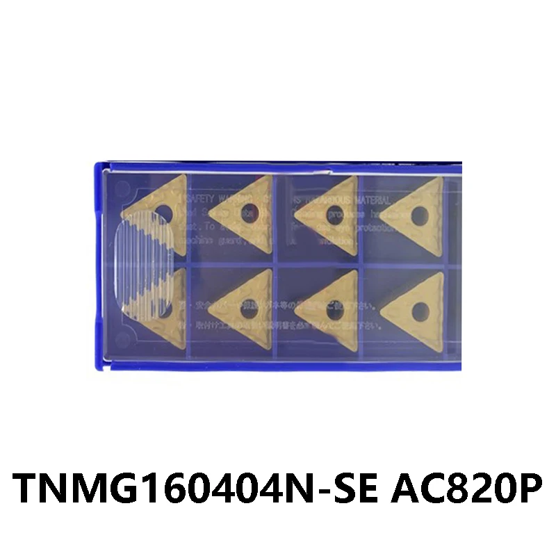 

TNMG TNMG160404N Original 160404 TNMG160404N-SE AC820P TNMG160404 N-SE For Steel Turning Machine CNC Carbide Inserts Tools Metal