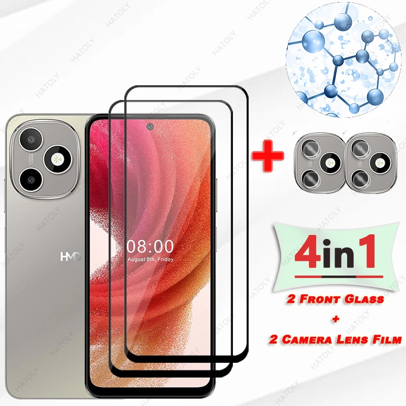 

Защитная пленка для экрана HMD Luma, защитная пленка из закаленного стекла с черным краем, защитная пленка для объектива камеры HMD Luma