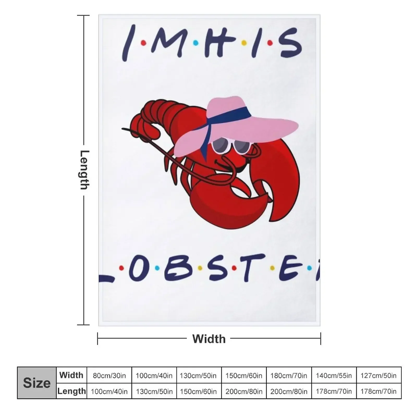 I'm his lobster Throw Blanket Soft Beds Warm Decoratives Extra Large Throw Luxury Designer heavy to sleep Blankets