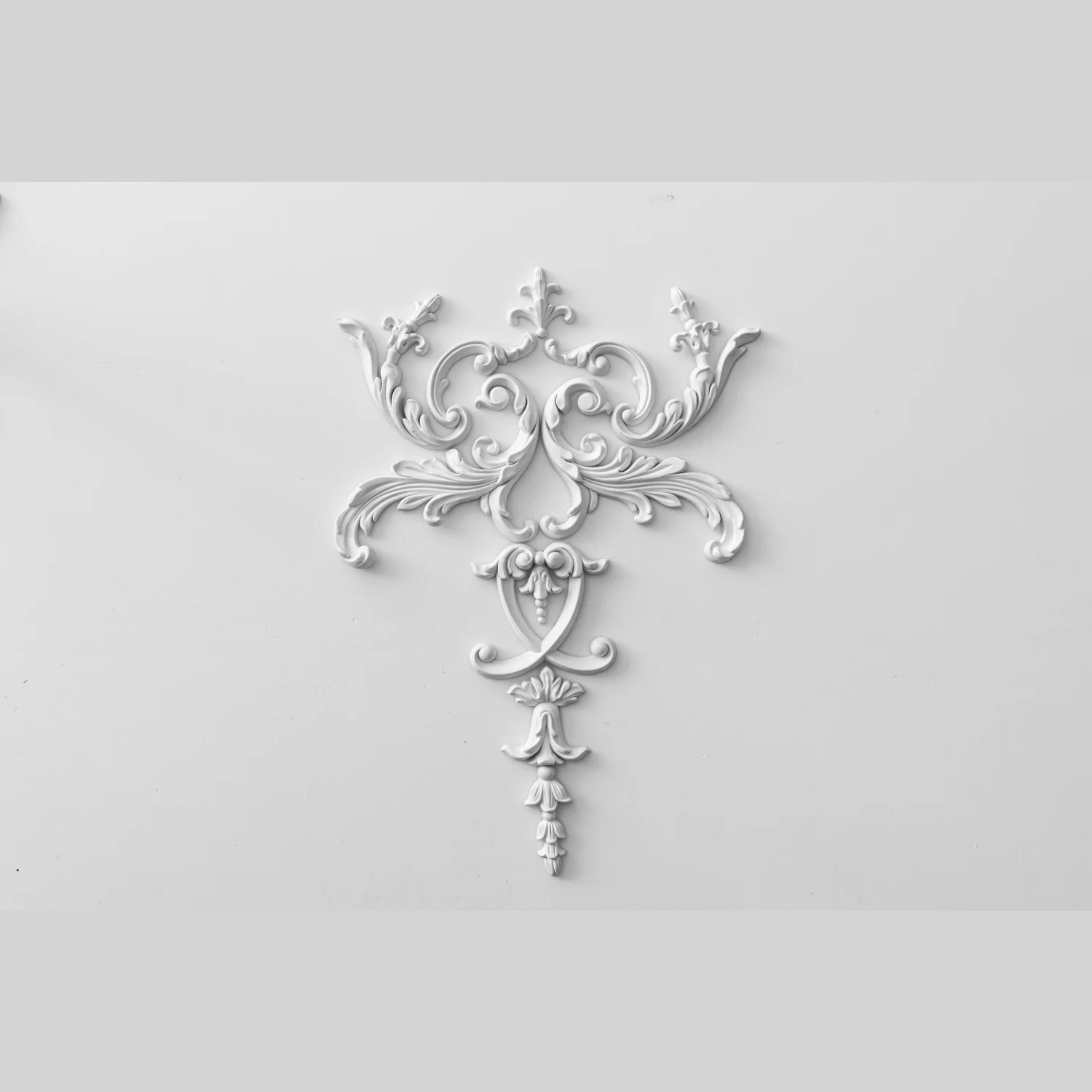 JMZ43 Factory Price Factory Direct Selling PU Furniture Decorative Corner Flowers PU Decorative Moldings For House Decor