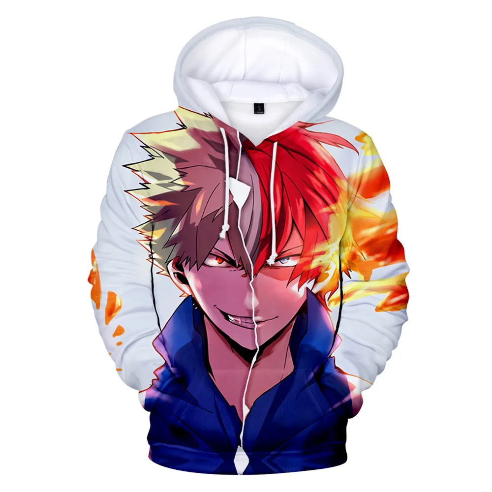 Autumn Spring Sweatshirts Shoto Todoroki 3D Digital Printing Hoodies Men/Women Streetwear Hoodie Casual Pullover Oversized Tops