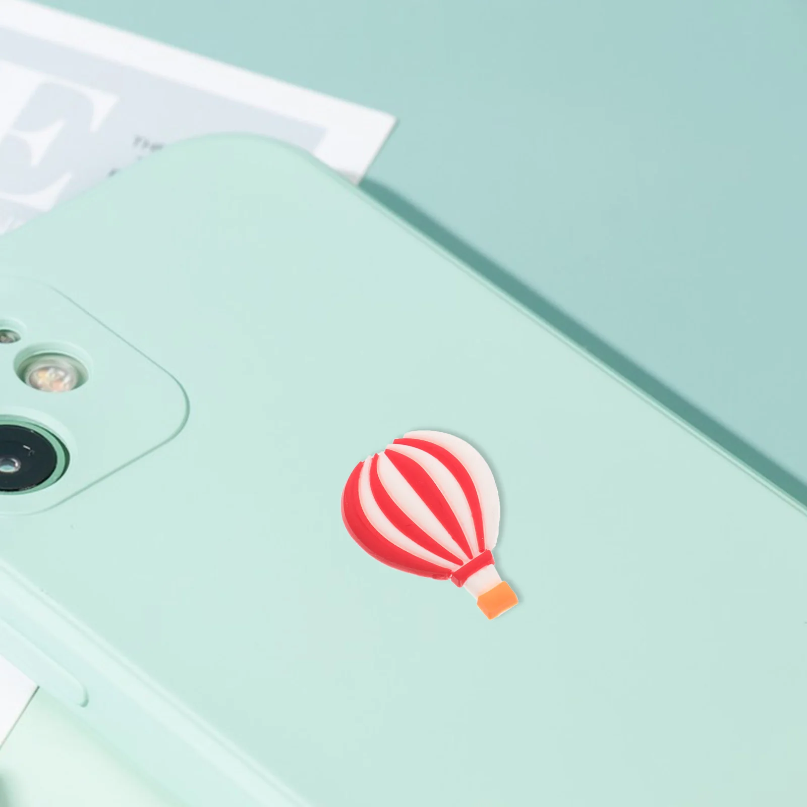 20Pcs Hot Air Balloon DIY Phone Case Embellishments Plastic Decorations for Craft Making Accessories Lightweight Portable Craft