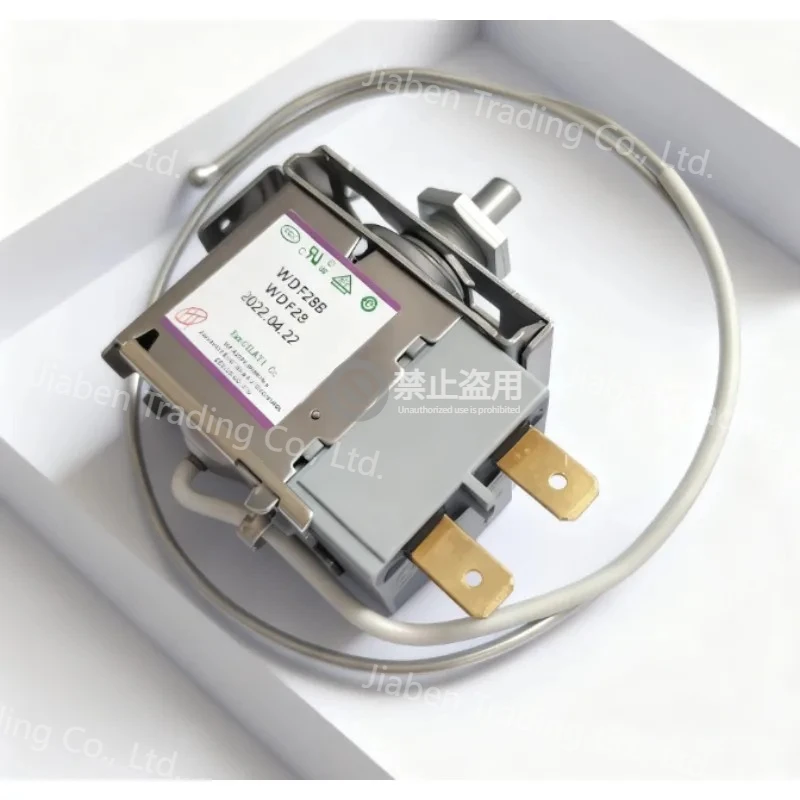 For Xinfei Refrigerator Thermostat WDF28B Screw Type Two-Pin Refrigerator Compartment Controller Replacement Part