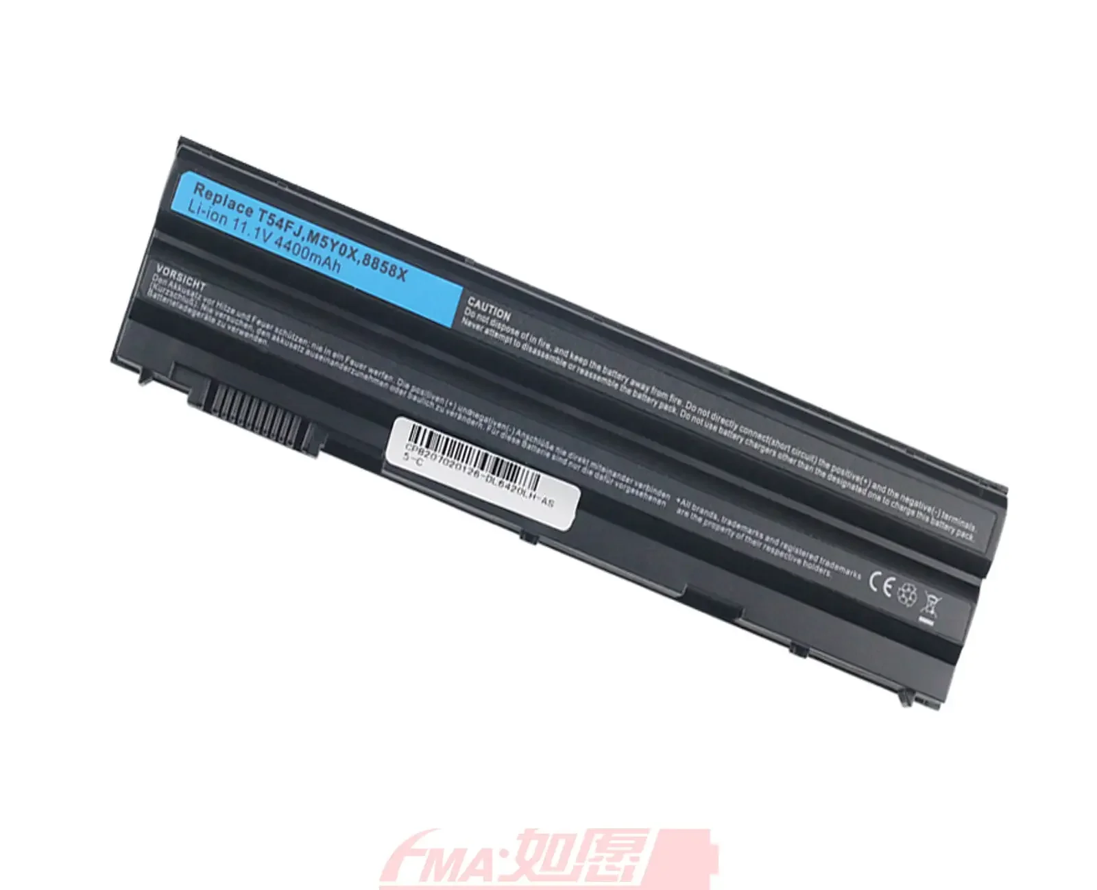 

Laptop Notebook Battery Li-ion 11.1V 4400mAh for DELL E6420 E5420 E6430 6520 5520 8858X T54FJ