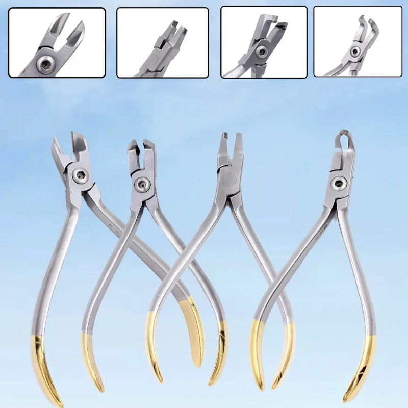 

Orthodontic Pliers Dental Lab NiTi Cinch Back Plier For Molar Distal End Tucking And Fixing Lingual Arch Wire Instrument