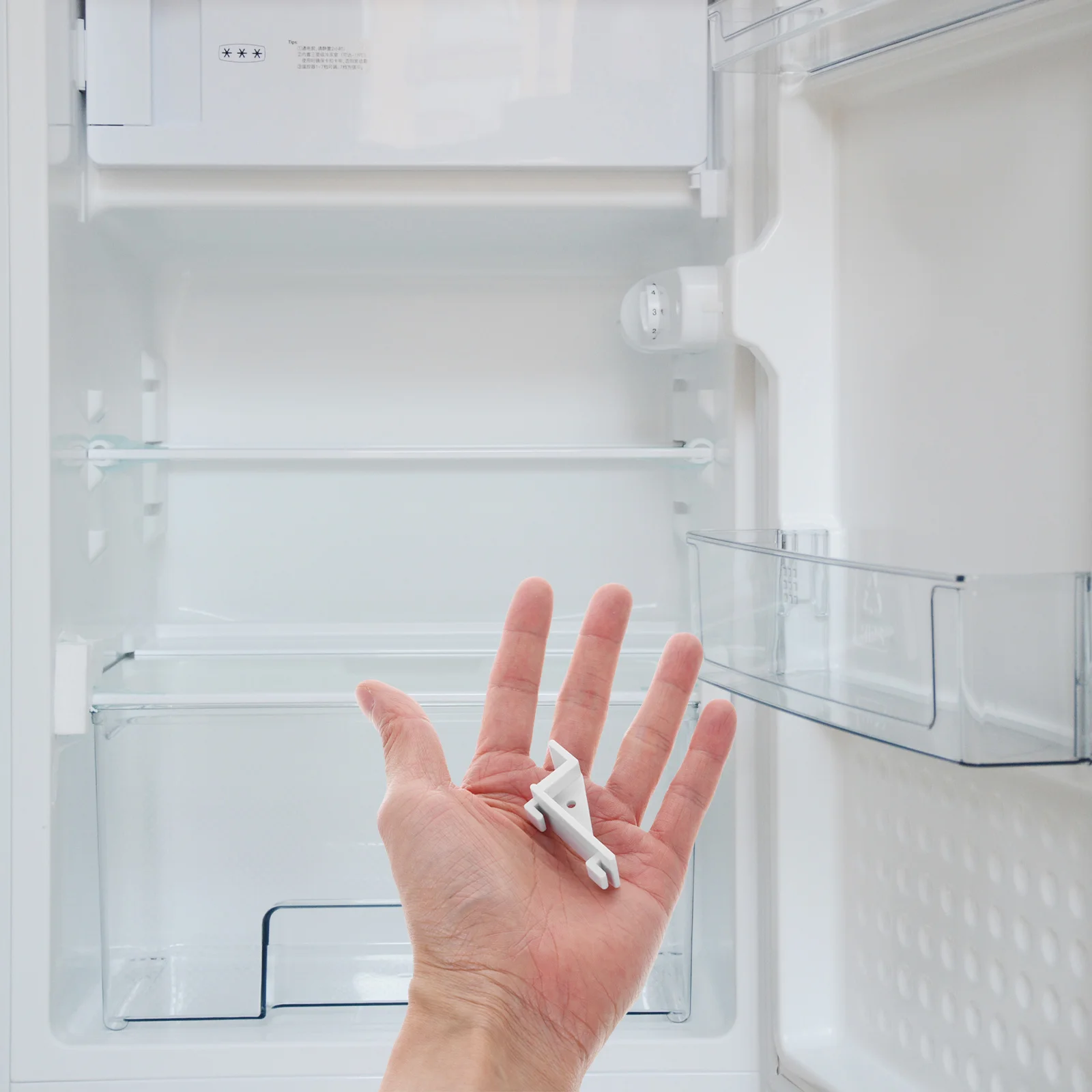 

10Pcs Refrigerator Shelf Clips Plastic Freezer Door Latch Replacement Shelf Brace Hooks for Energy Efficiency