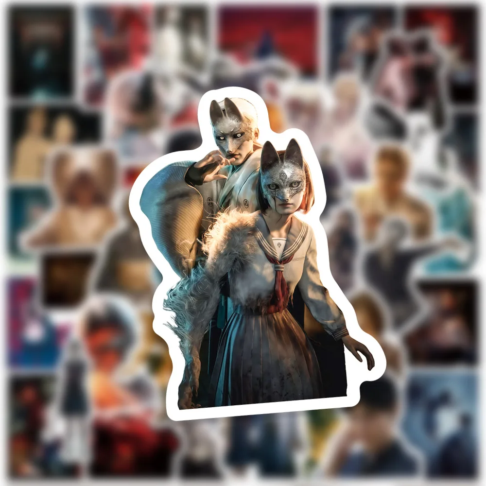 50 قطعة موضوع لعبة الرعب الجديدة سايلنت هيل F Deepwater الديك كوب ماء دفتر حساب ملصق عيد الميلاد مهرجان هدية #5