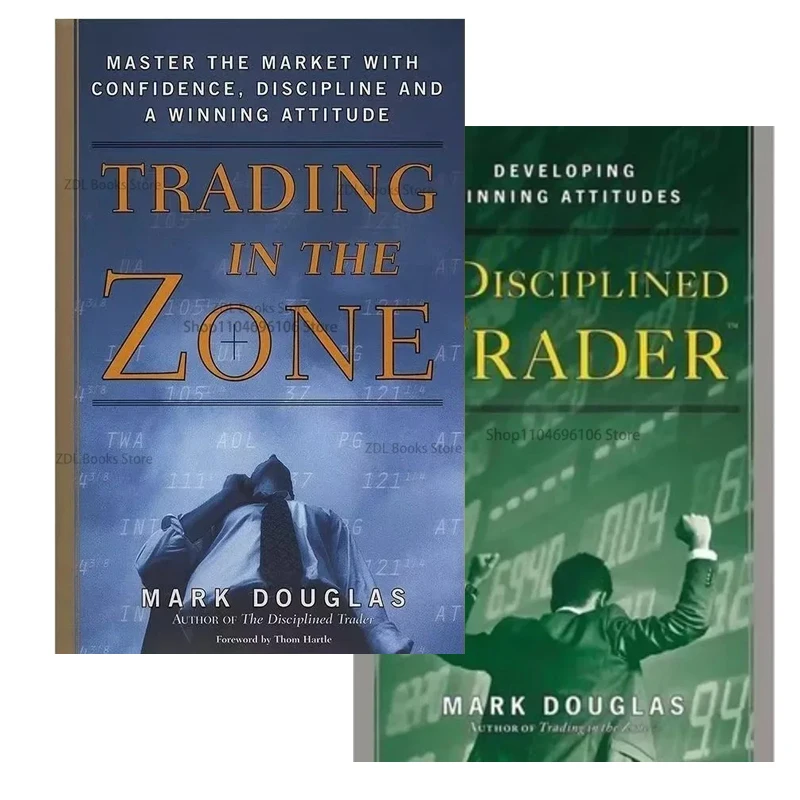 2 books Mark Douglas Trading in The Zone and The Disciplined Trader Paperback in English