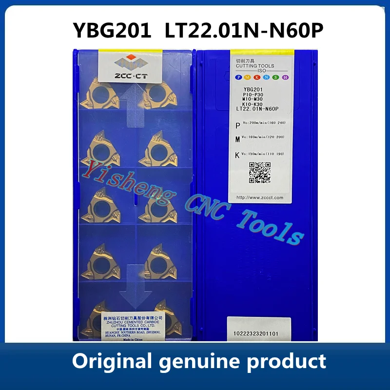 Original genuine product ZCC CT  LT22.01W-N60P YBG201 LT22.01N-N60P CNC Threaded turning tools Lathe Cutter Tools