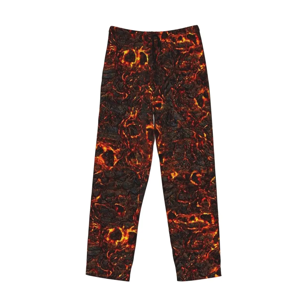 

Custom Magma Volcano Lava Fire Pajama Pants Men Sleepwear Sleep Lounge Bottoms with Pockets