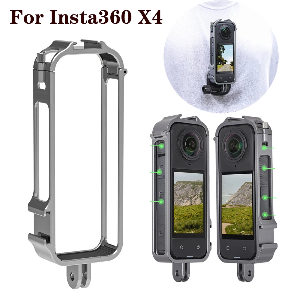 

For Insta360 X4 Metal Rabbit Cage for Insta 360 X 4 Camera Protective Expansion Frame Accessories Protective Case Sports Camera