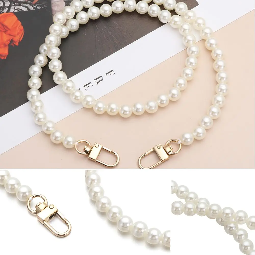 

High Quality Accessories Shoulder Bag Straps Long Beaded Chain Pearl Strap DIY purse Replacement Bags Handbag Handles
