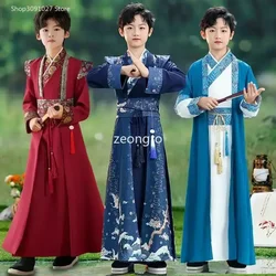 New boys classical Han costume performance clothes children's Chinese Tang costume scholar stage performance clothes