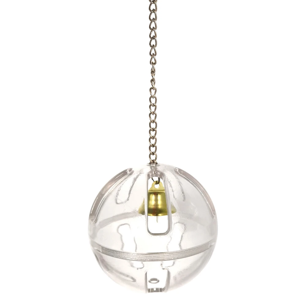 

1pc Parrot Foraging Feeder Transparent Bird Feeding Educational Pet Foraging Ball Durable Plastic Cage Play Accessory For