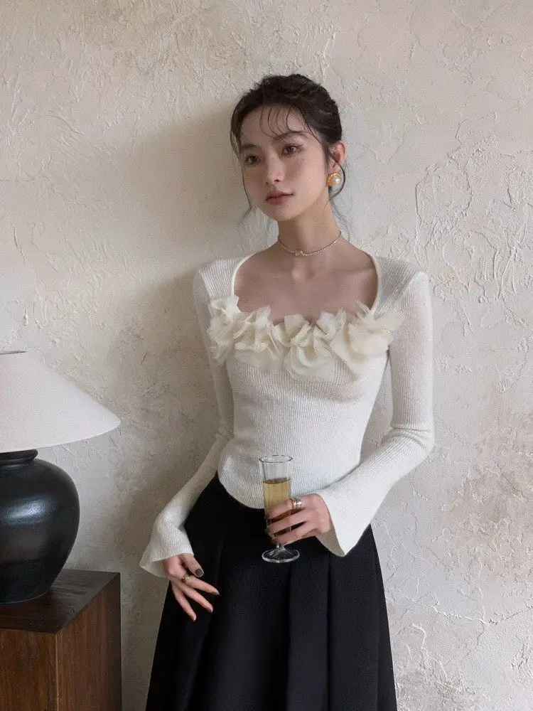 

Sweaters Jumpers Pullovers Women Comfy Back Bee Garden Nature Casual Woolen Pollinator Softy Winter Warm Elegant Soft Cute Sport