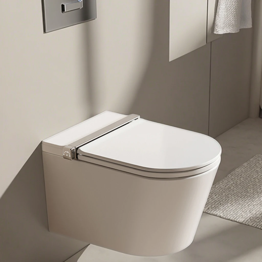 S005 Light Smart Wall-Hung Smart Toilet with Sensor Heating APP Control Automatic Flush Elongated  Smart Toilet Bowl Seat