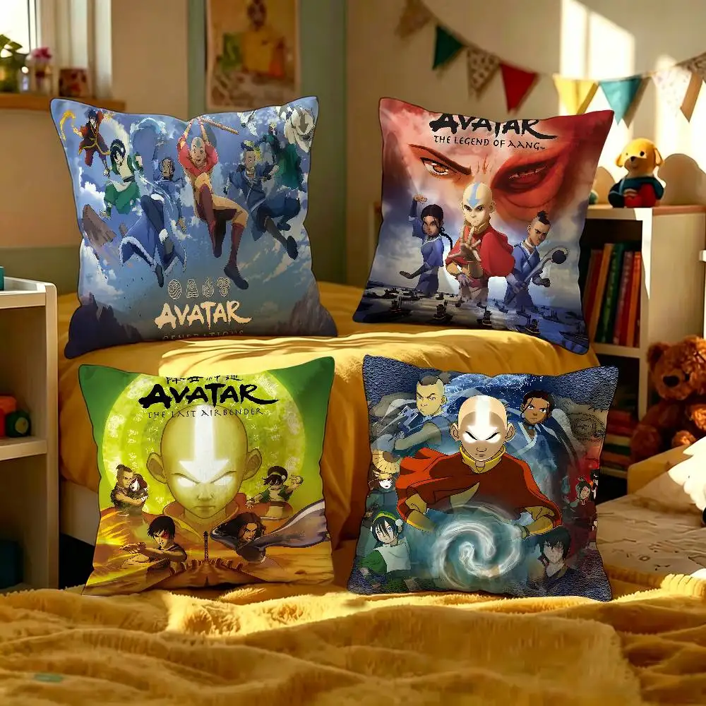 A-Avatar T-The Last Airbender Cushion Cover Car Throw Pillow Case For Sofa Car Christmas Gift 40x40cm 45x45cm