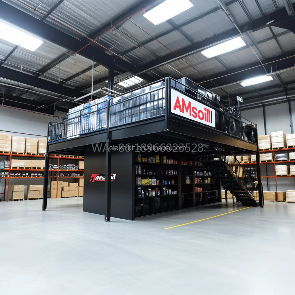 

Custom Double Deck Exhibition Booth Design Trade Show Booth Expo Display Fair Stand Two Story Booth