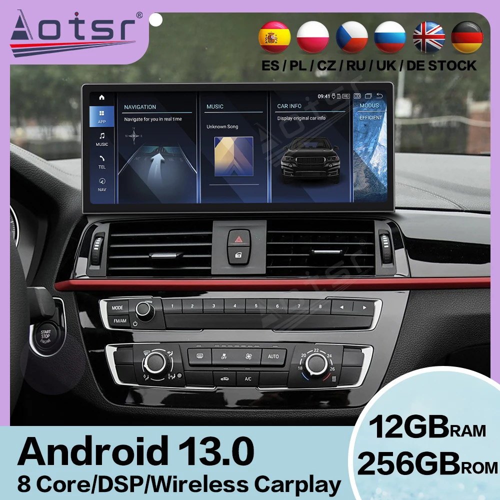 Qualcomm Multimedia Receiver Android Player For BMW 1/2 Series F52 2011~2020  GPS Navigation Automotive Stereo Radio Head Unit