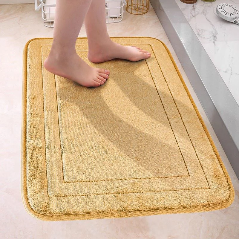 Bath Mat Bathroom Rug Memory Foam Pad Bathtub Floor Mats Non Slip Carpet Shower Room Doormat Soft Comfortable Absorbent Mat